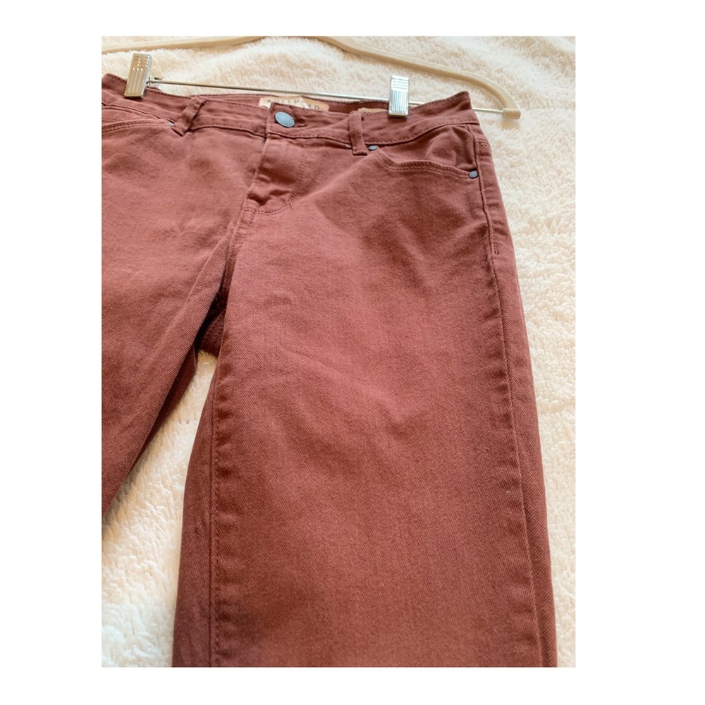 Pac Sun - Bullhead Rust Mid-Rise Skinny Jeans